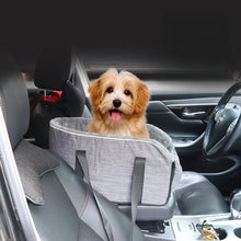 Load image into Gallery viewer, Safe Travel Pet Car Seat with Detachable Armrest Pillow Lift Seat Safety Buckle and Central Control Fo Dogs Cats Pet Supplies
