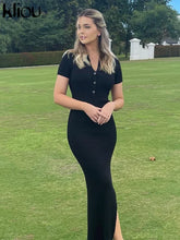 Load image into Gallery viewer, Elegant Collar Side Slit Dress
