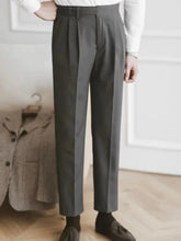 Load image into Gallery viewer, Classic Pleated Business Suit Trousers
