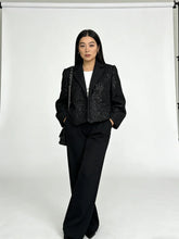 Load image into Gallery viewer, Elegant Cropped Sequin Blazer Jacket
