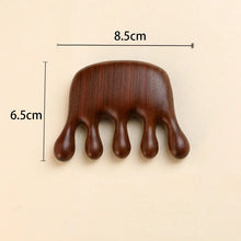 Load image into Gallery viewer, New Wooden Massage Wood Massager Comb Scalp Head Oil Massager Scalp Hair Comb Tools AMS01
