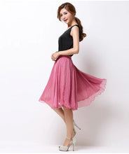 Load image into Gallery viewer, Silk Pleated High Waist Midi
