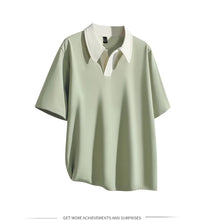 Load image into Gallery viewer, Oversized Contrast Summer Polo Shirt
