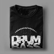 Load image into Gallery viewer, Drum And Bass T-Shirts for Men  Funny Pure Cotton Tee Shirt Round Neck Short Sleeve T Shirt Plus Size Tops
