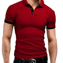 Load image into Gallery viewer, Polo Shirts Men's Casual Short Sleeve Tops Fitness Sports T-shirts Versatile Trendy Breathable Slim Tops Outwear Sportswear Male

