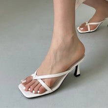 Load image into Gallery viewer, Sexy High Heels Slippers Women's Elegant Shoes Fashion Heeled Sandals for Woman Clip Toe Luxury Slippers Party Female Slides
