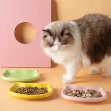 Load image into Gallery viewer, Pastel Cat Head Feeding Dish
