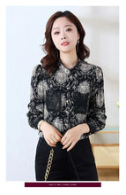 Load image into Gallery viewer, Printed Satin Commuter Shirt Women
