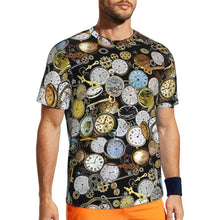 Load image into Gallery viewer, Gym T Shirt For Men Steampunk Design T-Shirts Fashion Wonderful Clockwork Vintage Summer Tees O Neck Streetwear Design Tops
