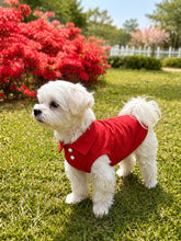 Load image into Gallery viewer, Pet Red Polo Shirt, Classic Collared Shirt for Small Dogs and Cats, Soft and Breathable Puppy Clothing, Comfortable Casual Pet Outfit, Suitable for Daily Walks, Outdoor Activities, and Wearing in Spring, Autumn, and Summer
