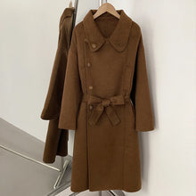 Load image into Gallery viewer, Belted Wool Blend Long Coat
