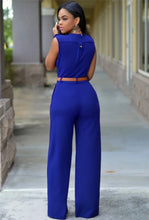 Load image into Gallery viewer, Elegant Deep V Wrap Jumpsuit
