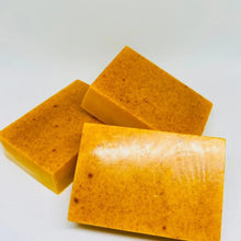 Load image into Gallery viewer, 100g Turmeric Hand Made Soap, Lemon Kojic Acid Soap, Shower and Facial Soap
