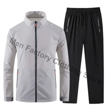 Load image into Gallery viewer, 2025 Men's Sportswear Spring Summer Tracksuit 2 Piece Sets Sports Suit Sun Jacket+Pant Running Set Male Gym Exercise Clothing
