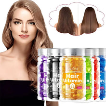 Load image into Gallery viewer, Hair Care Essence Capsules Bee-Infused For Women &amp; Men Hair Care Oil Smooth Repair Damaged Hair Treatment Serum,Vitamin A,E,H,B5
