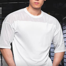 Load image into Gallery viewer, 2023 Summer Gym T-Shirts fitness Oversized Breathable Men T Shirt High Quality Bodybuilding Men Clothes Top Tee
