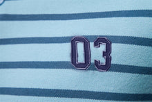 Load image into Gallery viewer, Striped Embroidered Cotton Summer Polo
