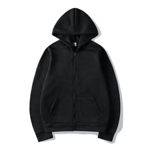 Load image into Gallery viewer, Men’s High Street Solid Zip-Up Hoodie
