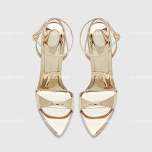 Load image into Gallery viewer, Fashionable and Sexy High Heels 2025 New Pointed Toe Open Toe Straight Buckle Sandals for Women's Fashion Plus Size Shoes
