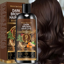 Load image into Gallery viewer, Unisex 9‑in‑1 Dark Brown Hair Care Shampoo Herbal Formula Nourish Scalp Long‑Lasting Hair Shine Daily Gentle Hair Cleanser
