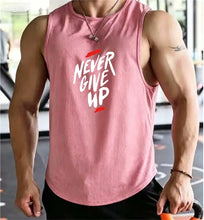 Load image into Gallery viewer, Men's Summer Fitness Muscle Sports Tank Top Breathable Moisture Wicking Loose Sleeveless Quick Dry Training T-Shirt Letter Print
