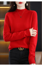 Load image into Gallery viewer, Merino Wool Mock Neck Pullover
