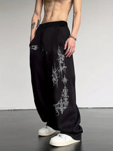 Load image into Gallery viewer, Men's Casual Sports Joggers | Spiked Cross Print | Drawstring Cuffed | S-3XL | Daily Wear

