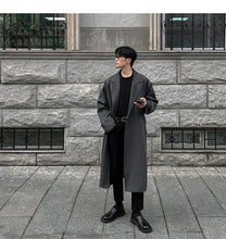 Load image into Gallery viewer, Korean Inspired Long Windbreaker
