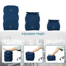 Load image into Gallery viewer, Kids Flight Sleeping Footrest Pillow Resting Pillow On Airplane Car Bus Pillow Inflatable Travel Foot Rest Pillow Foot Pad
