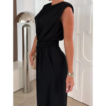 Load image into Gallery viewer, Women's Jumpsuits Solid Color Sleeveless Round Neck Casual Loose Women's Jumpsuit Summer Fashion Straight Tube Female Playsuits
