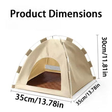 Load image into Gallery viewer, Pet Tent Bed Cats House Supplies Products Accessories Warm Cushions Furniture Sofa Basket Beds Winter Clamshell Kitten Tents Cat
