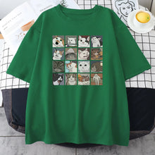 Load image into Gallery viewer, Funny Meme Cats Cotton Tee
