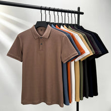 Load image into Gallery viewer, Classic Men Short Sleeve Polo Shirt 100% Mercerized Cotton Breathable Summer Golf Business Casual Athletic Tops
