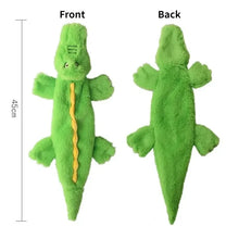 Load image into Gallery viewer, Funny Simulated Animal No Stuffing Dog Toy with Squeakers Durable Stuffingless Plush Squeaky Dog Chew Toy Crinkle Pet Squeak Toy
