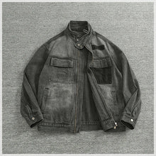 Load image into Gallery viewer, Washed Cargo Denim Jacket
