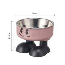 Load image into Gallery viewer, Smiling Face High-Leg Steel Bowl
