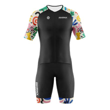 Load image into Gallery viewer, RIGHTTRACK Trisuit Men's Summer Triathlon Race Short Sleeve Skinsuit Clothing Swimming Cycling Running Custom Apparel
