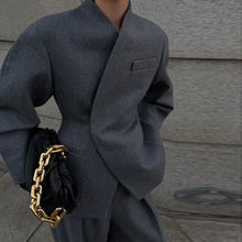 Load image into Gallery viewer, Elegant V-Neck Office Suit Set
