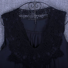 Load image into Gallery viewer, Summer tops for women  Fashion Lace Chiffon blouse V-Neck Loose Casual Chiffon Shirt
