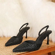 Load image into Gallery viewer, Women Rhinestone Pointed Toe Pumps
