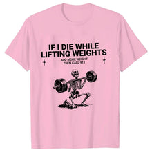 Load image into Gallery viewer, Gym Workout T-shirts for Men Clothing Funny Weightlifting Tshirts Short Sleeve Tops Clothes Fitness Exercise Tee Shirts Homme
