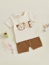Load image into Gallery viewer, Toddler Cartoon Summer Outfit Set
