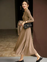 Load image into Gallery viewer, Merino Knit A-Line Dress
