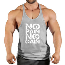 Load image into Gallery viewer, Gym T-shirts Muscle Men's Clothes Workout Fitness Shirt Singlets Tank Top Vest Man Sportswear Muscular Bodybuilding Stringer
