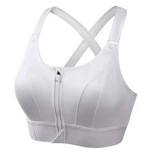 Load image into Gallery viewer, Sports Bras For Women Front Zipper Adjustable Strap Shockproof Elastic Fitness Athletic Brassiere Slim Yoga Crop Top
