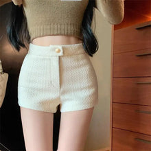Load image into Gallery viewer, High Waist A Line Wool Shorts
