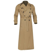 Load image into Gallery viewer, Men’s Luxury Full-Length Trench Coat – England Style Business Overcoat
