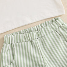 Load image into Gallery viewer, Striped Collar Summer Set
