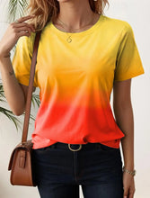Load image into Gallery viewer, Vibrant Gradient Streetwear Summer Tee
