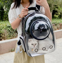 Load image into Gallery viewer, Pet Cat Carrying Bag Space Pet Backpacks Breathable Portable Transparent Backpack Puppy Dog Transport Carrier Space Capsule Bags
